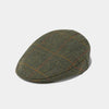 Alan Paine Rutland Men's Tweed Flat Cap In Seaweed