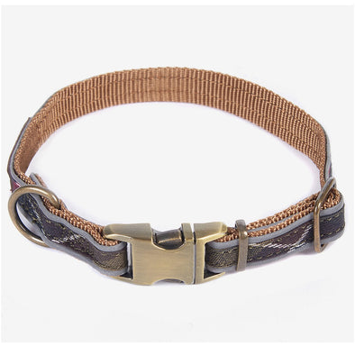 Barbour Reflective Tartan Dog Collar in Classic Tartan