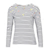 Barbour Bradley Women's Long Sleeve T-Shirt Coast Print Size US4