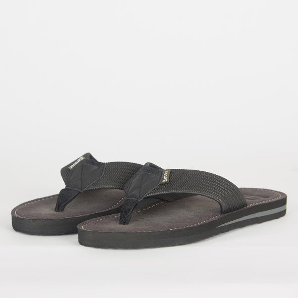 Barbour Toeman Beach Sandal In Black Size-US9