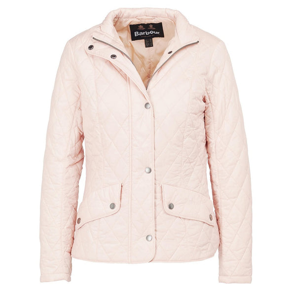 Barbour Flyweight Cavalry Quilted Jacket In Rose Dust Size US8