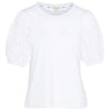 Barbour Longfield Puff-Sleeve T-Shirt Classic White Size