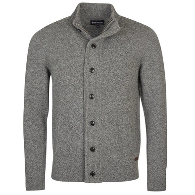 Barbour Essential Cardigan Tisbury Zip Through Jumper Grey