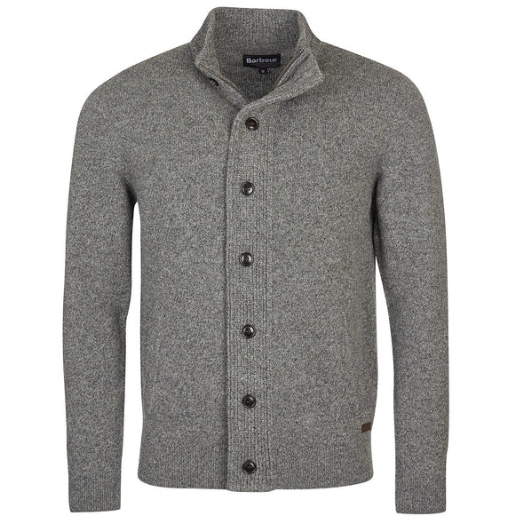 Barbour Essential Cardigan Tisbury Zip Through Jumper Grey Size M