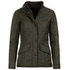 Barbour Cavalry Polarquilt Quilted Dark Olive Jacket US6