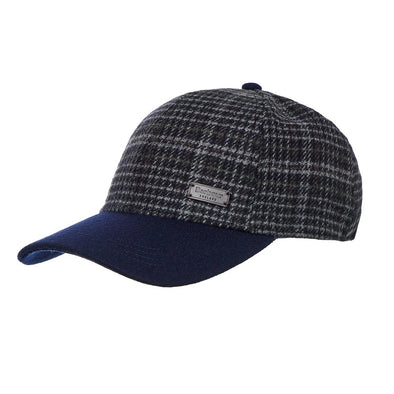 Barbour Clyde Navy/Grey Plaid Cap One Size