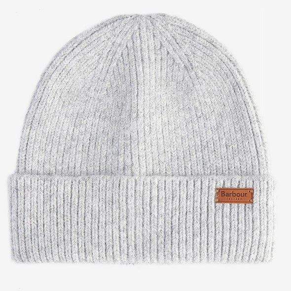 Barbour Pendle Beanie Light Grey Hat One Size