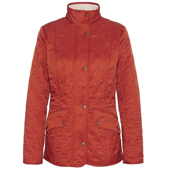 Barbour Cavalry Polarquilt Jacket Spiced Pumpkin Size 6