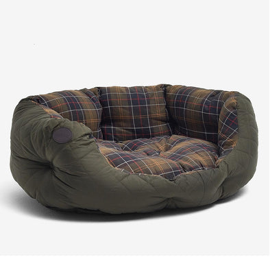 Barbour Quilted Dog Bed Olive 30in One Size