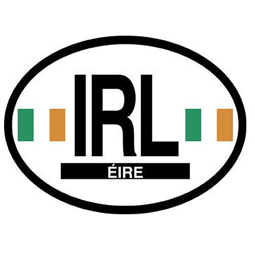 Flag it Decal Oval Reflective Ireland IRL eire Flag