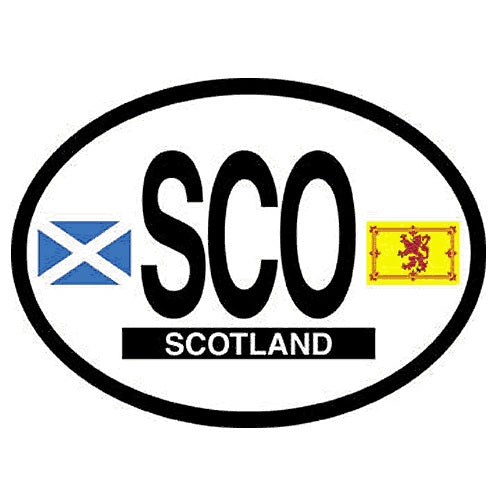 Flag it Decal Oval Reflective Sco scotland