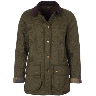 Barbour Women Beadnell Polarquilt Jacket Olive Size US6