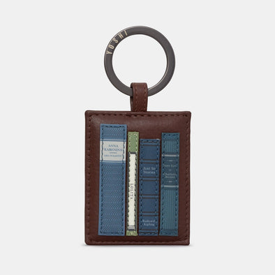 Yoshi Bookworm Brown Leather Keyring