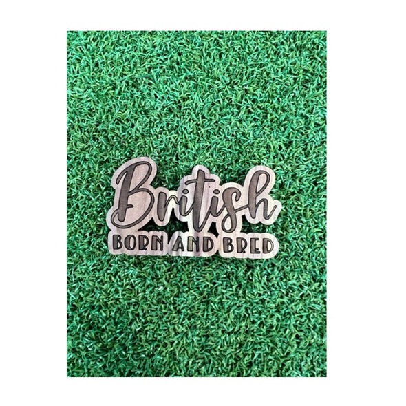 Gone with the Grain British Born and Bred fridge magnet