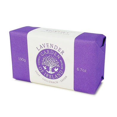 Inis Garden of Ireland (GOI) Lavender Shea Butter Soap 190g /6.7 OZ