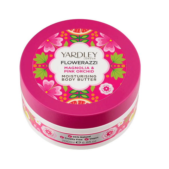 Yardley London Flowerazzi Magnolia & Pink Orchid Body Butter 200ml