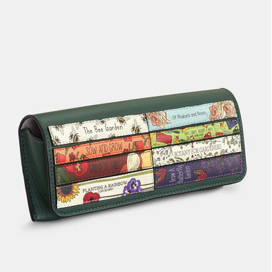Yoshi Forest Green Fingers Bookworm Flap Over Leather Glasses Case